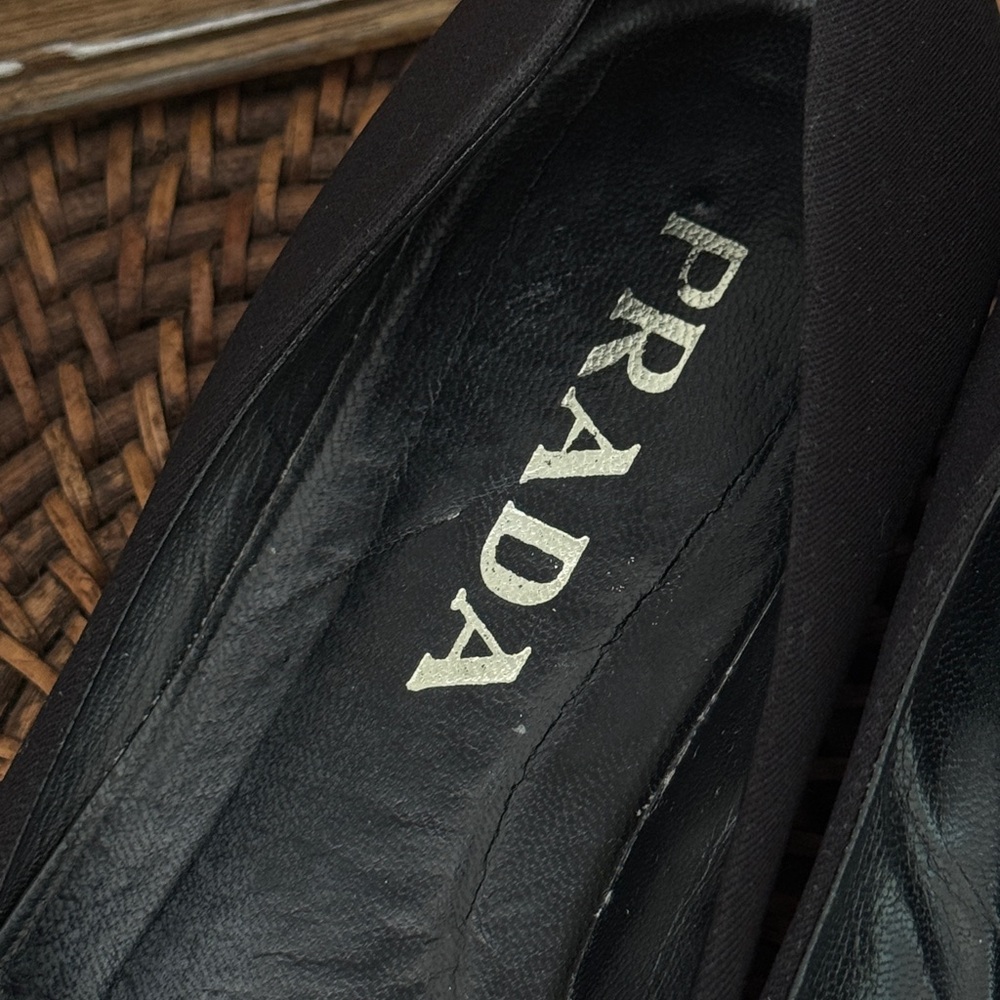 Prada Women's Elegant Black Loafers - Picture 2 of 3